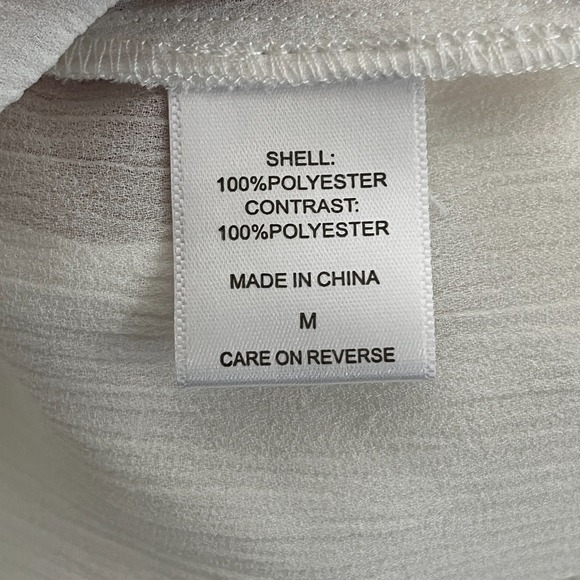 New York & Co. Sheer Lace Detail Blouse Cottage, Victorian, Regency Woman's M - Picture 5 of 6